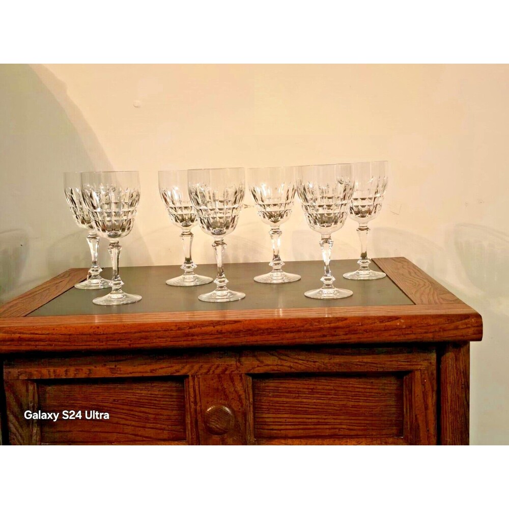 clear crystal vintage wine glasses